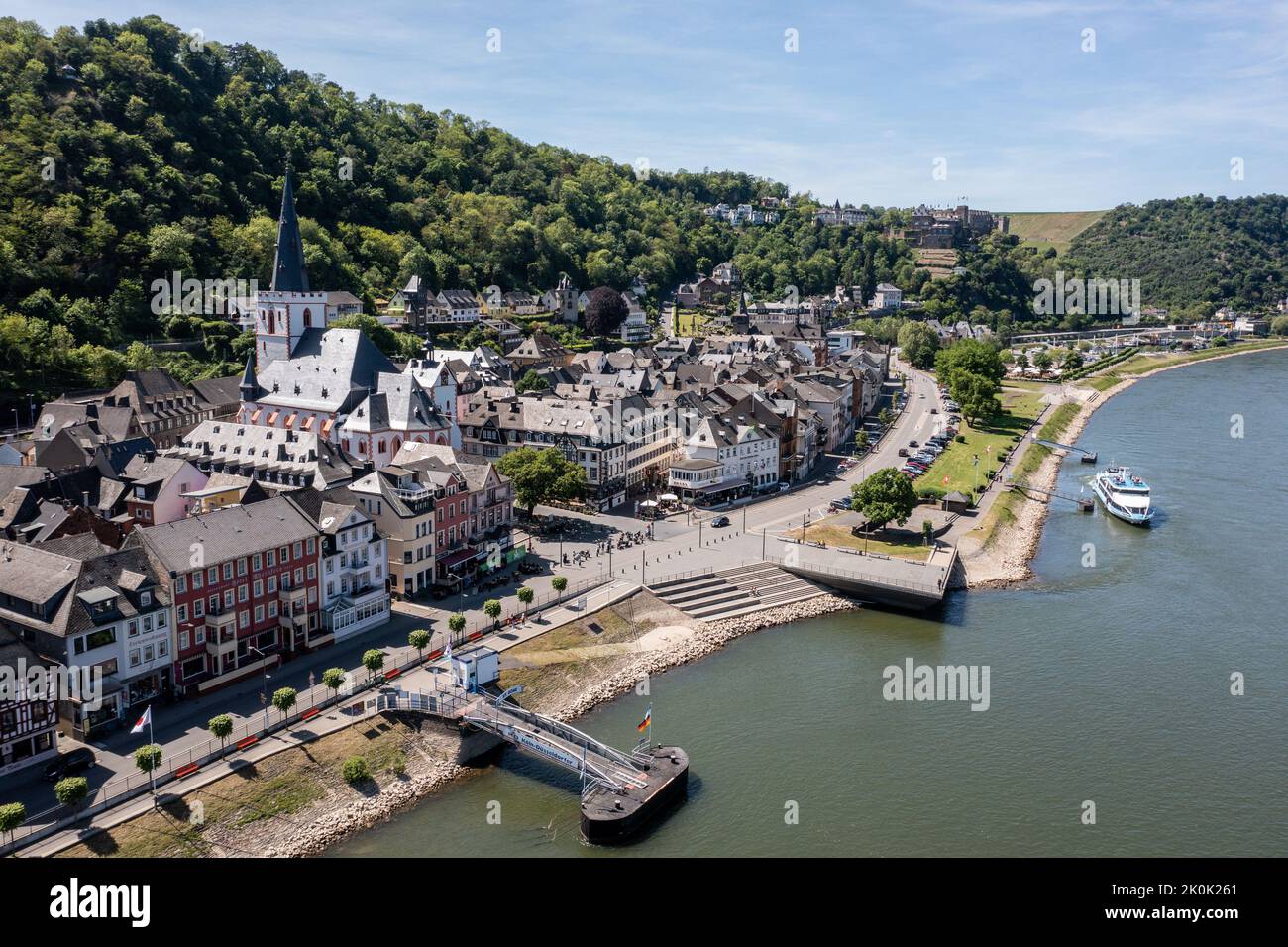 St. Goar, Rhein, Deutschland Stockfoto