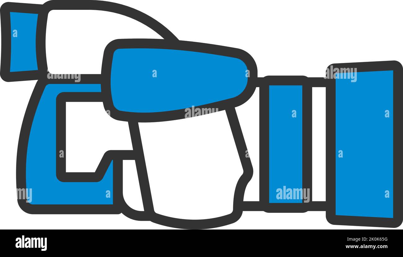 Symbol Der Premium-Fotokamera. Editierbare Fett Formatigte Kontur Mit Farbfüllungsdesign. Vektorgrafik. Stock Vektor