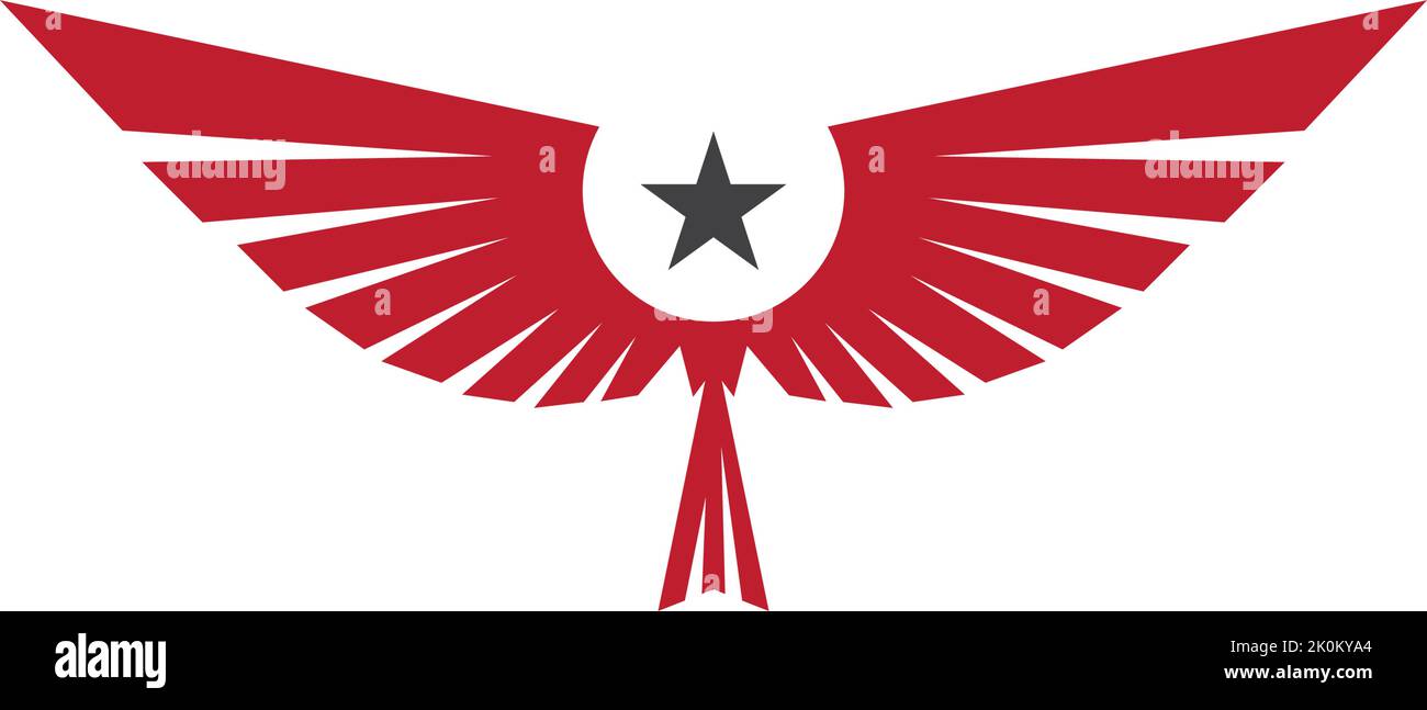 Falcon Wing Logo Vorlage vektor Icon Design Stock Vektor