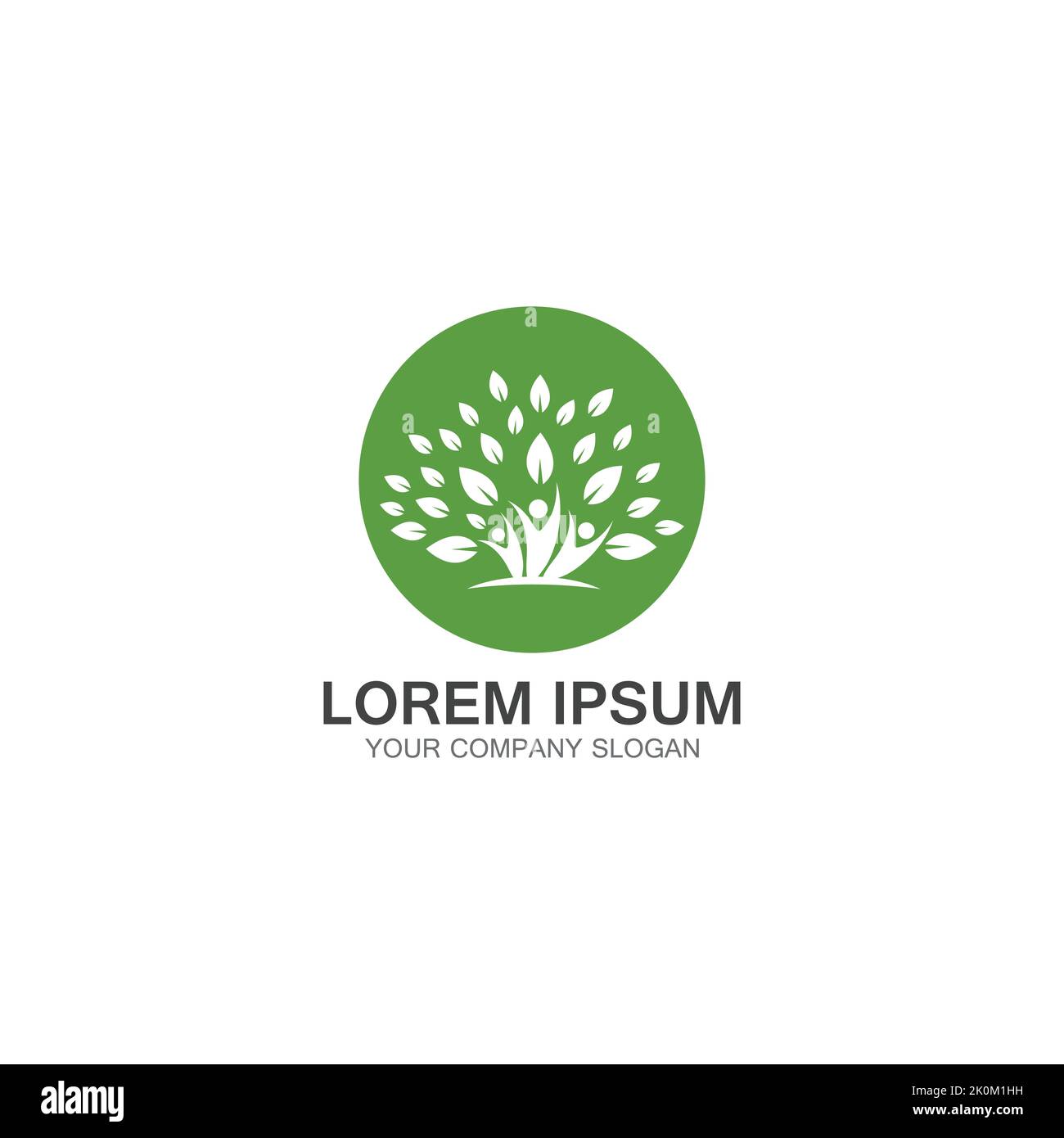 People Tree Logo Template Design-Vektor Stock Vektor