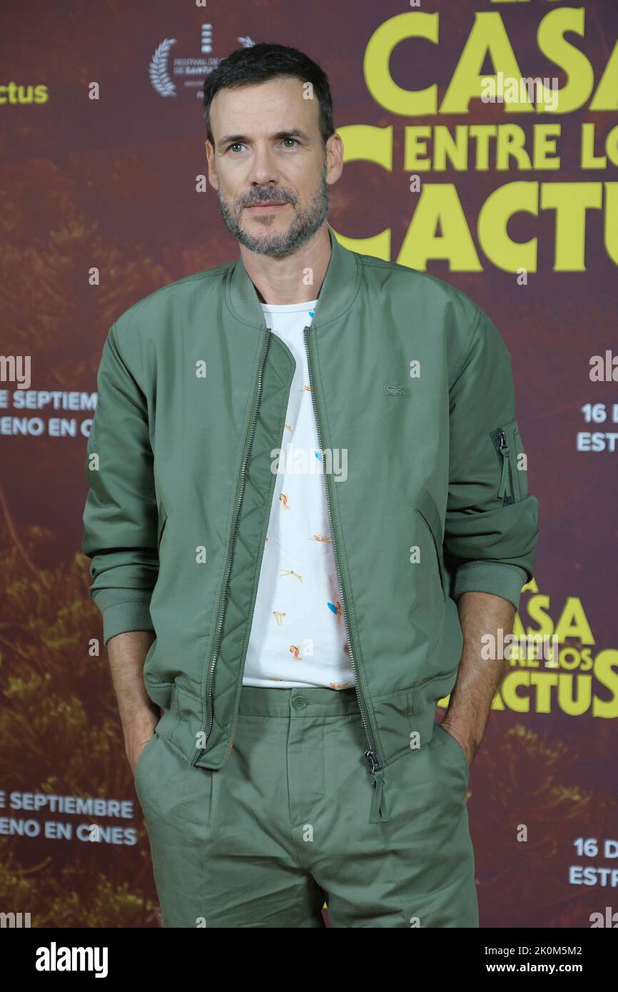 Madrid, Spanien. 12. September 2022. Daniel Grao nimmt an der Fotozelle „La Casa Entre Los Cactus“ im Hotel URSO in Madrid Teil. (Foto: Atilano Garcia/SOPA Images/Sipa USA) Quelle: SIPA USA/Alamy Live News Stockfoto