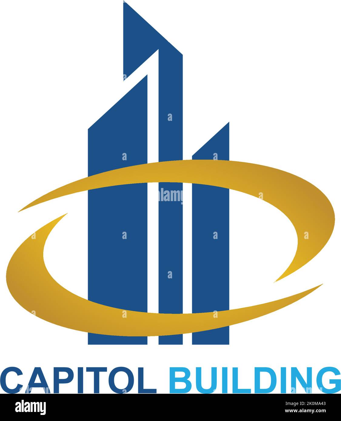 capitol Gebäude Logo Design Vektor-Symbol Stock Vektor