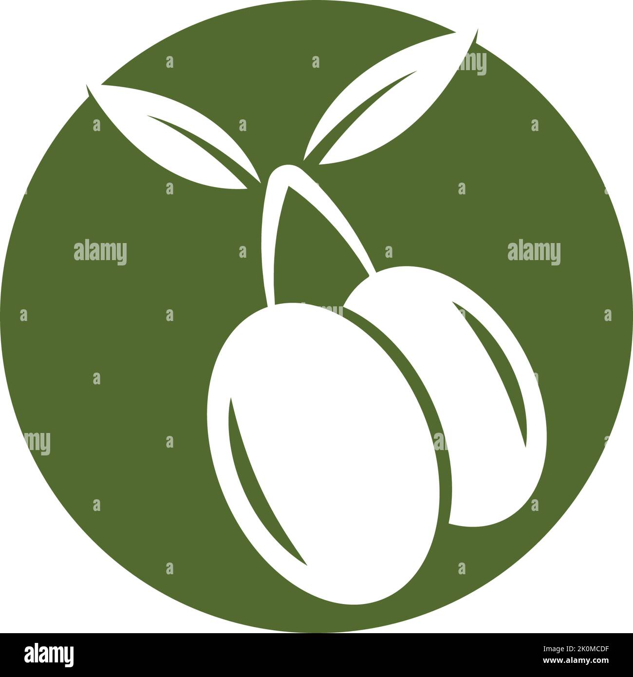 Olivenöl logo Vorlage Vektor icon Abbildung design Stock Vektor