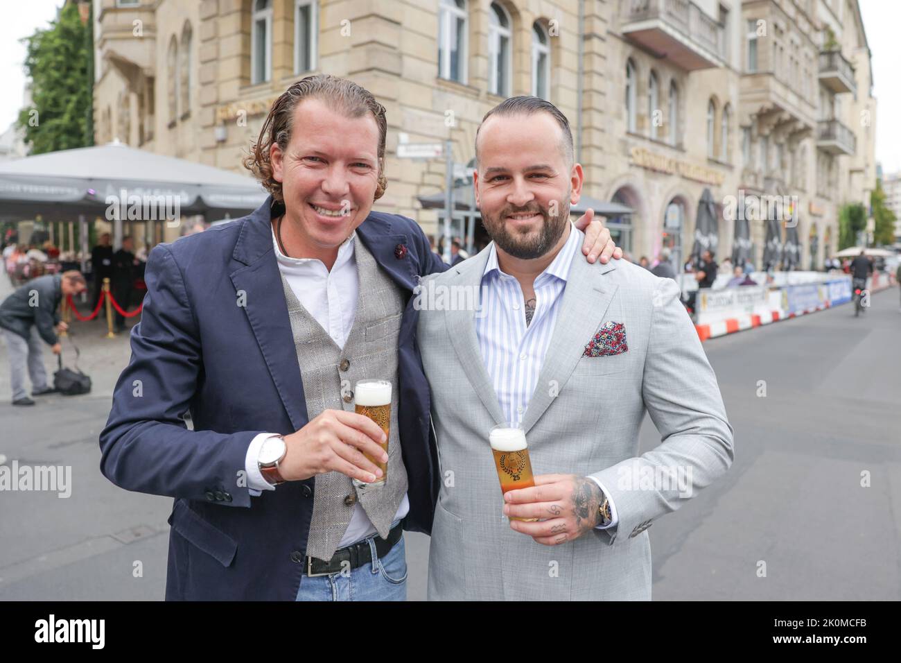 Berlin, Deutschland. 12. September 2022. Jörn Peter Brinkmann (2. von ...