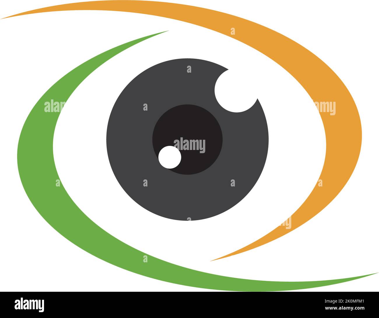 Branding-Identität Corporate Eye Care Vektor Logo Design-Symbol Stock Vektor