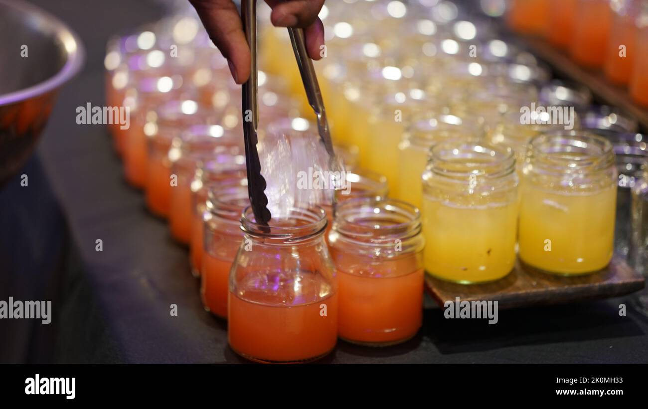 Foto von Speisen und Getränken Stockfoto