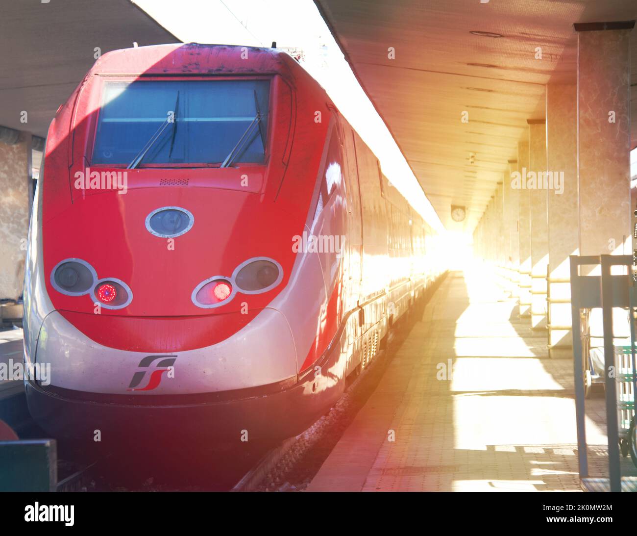 Florenz, Italien, August 23 2022, Trenitalia Frecciarossa Zug Stockfoto