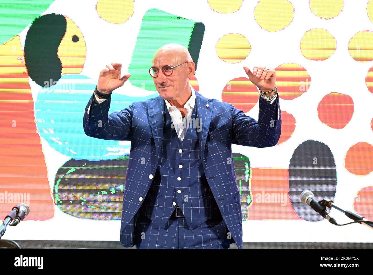 Mantova, Italien. 11. September 2022. Francesco Graziani bei Festivaletteratura 2022 während Festivaletteratura, Live Music Show in Mantova, Italien, September 11 2022 Quelle: Independent Photo Agency/Alamy Live News Stockfoto