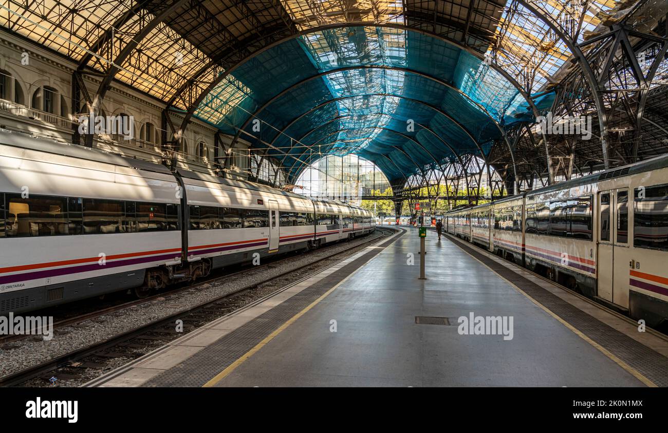 Estacio de Franca, Kopfbahnhof in Ciutat Vella , Barcelona, Spanien Stockfoto