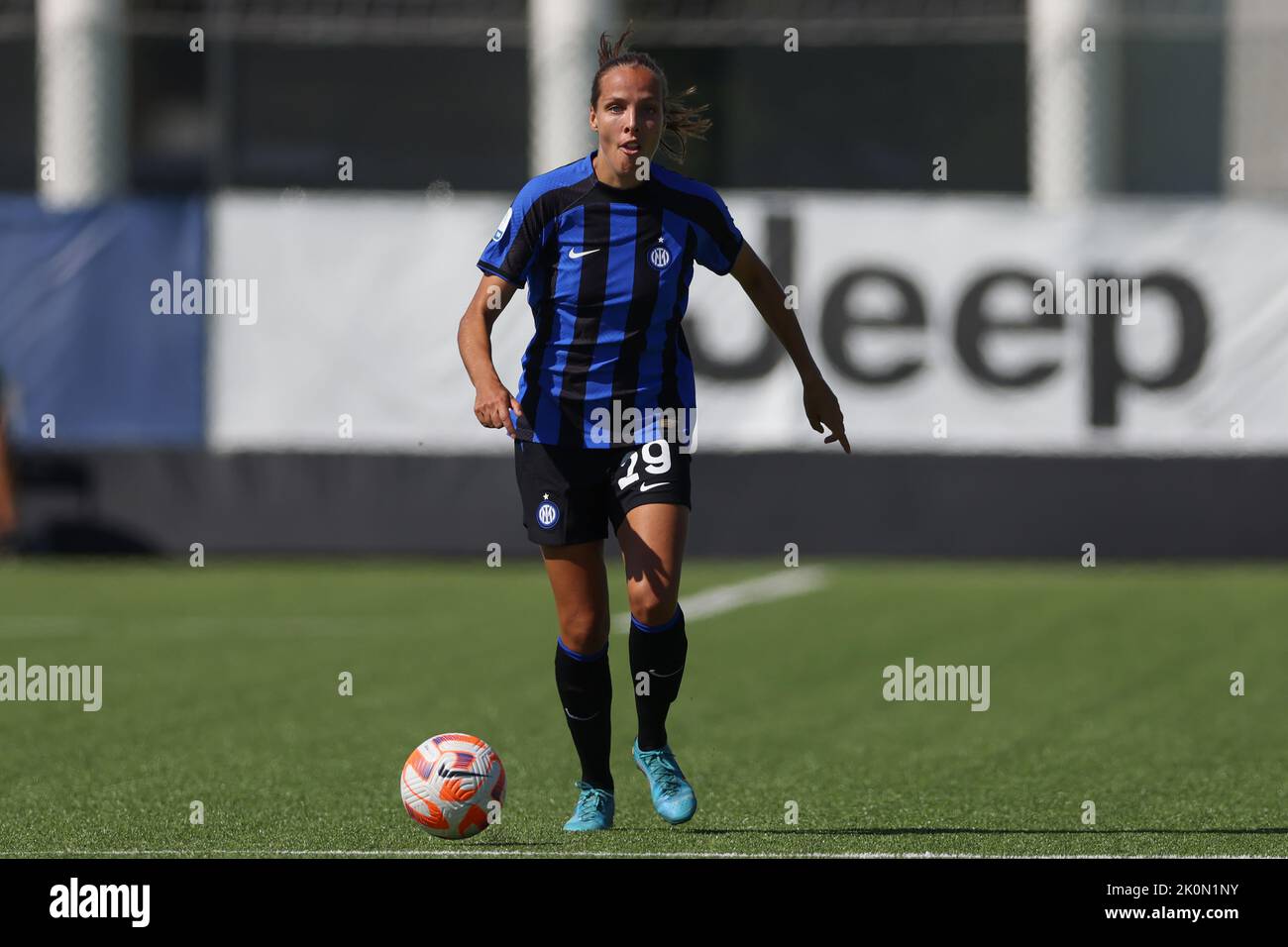 Turin, Italien, 11.. September 2022. Anna Bjork Kristjansdottir von Internazionale beim Spiel Serie A Femminile im Juventus Training Center, Turin. Bildnachweis sollte lauten: Jonathan Moscrop / Sportimage Stockfoto