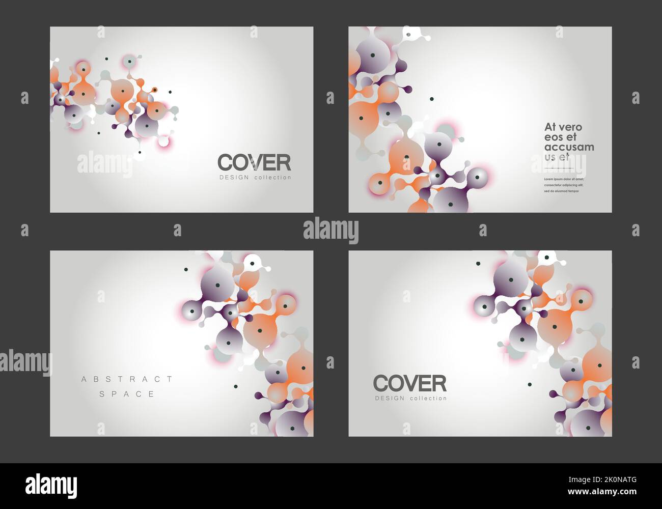 Abstrakter Vektorhintergrund. Design molekularer medizinischer Atoms. Wissenschaft Medizin Illustration Konzept Stock Vektor