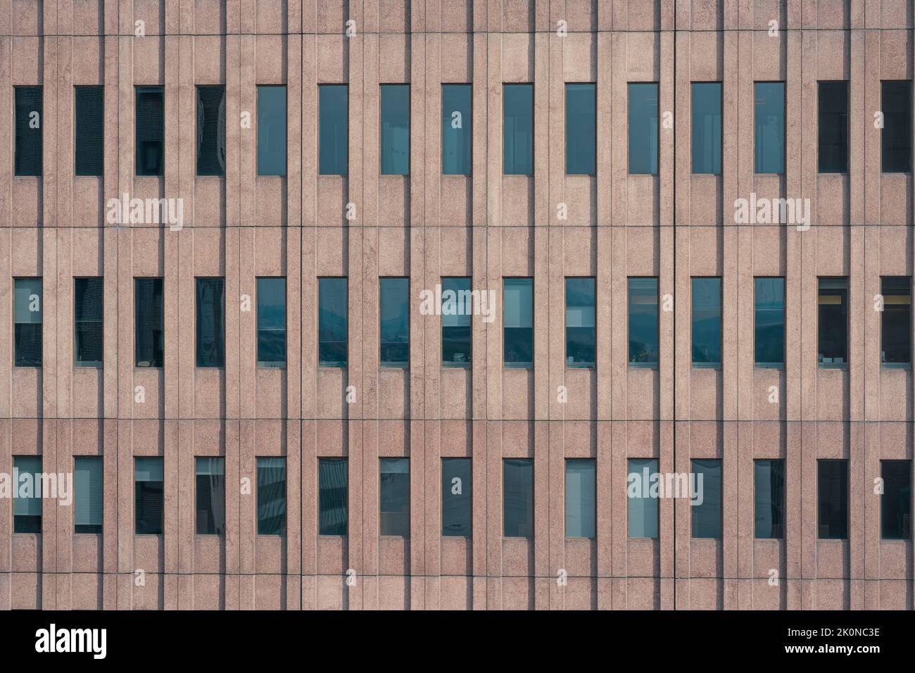 Hintergrund Fenster Architektur Büro in der Innenstadt von New York Stockfoto