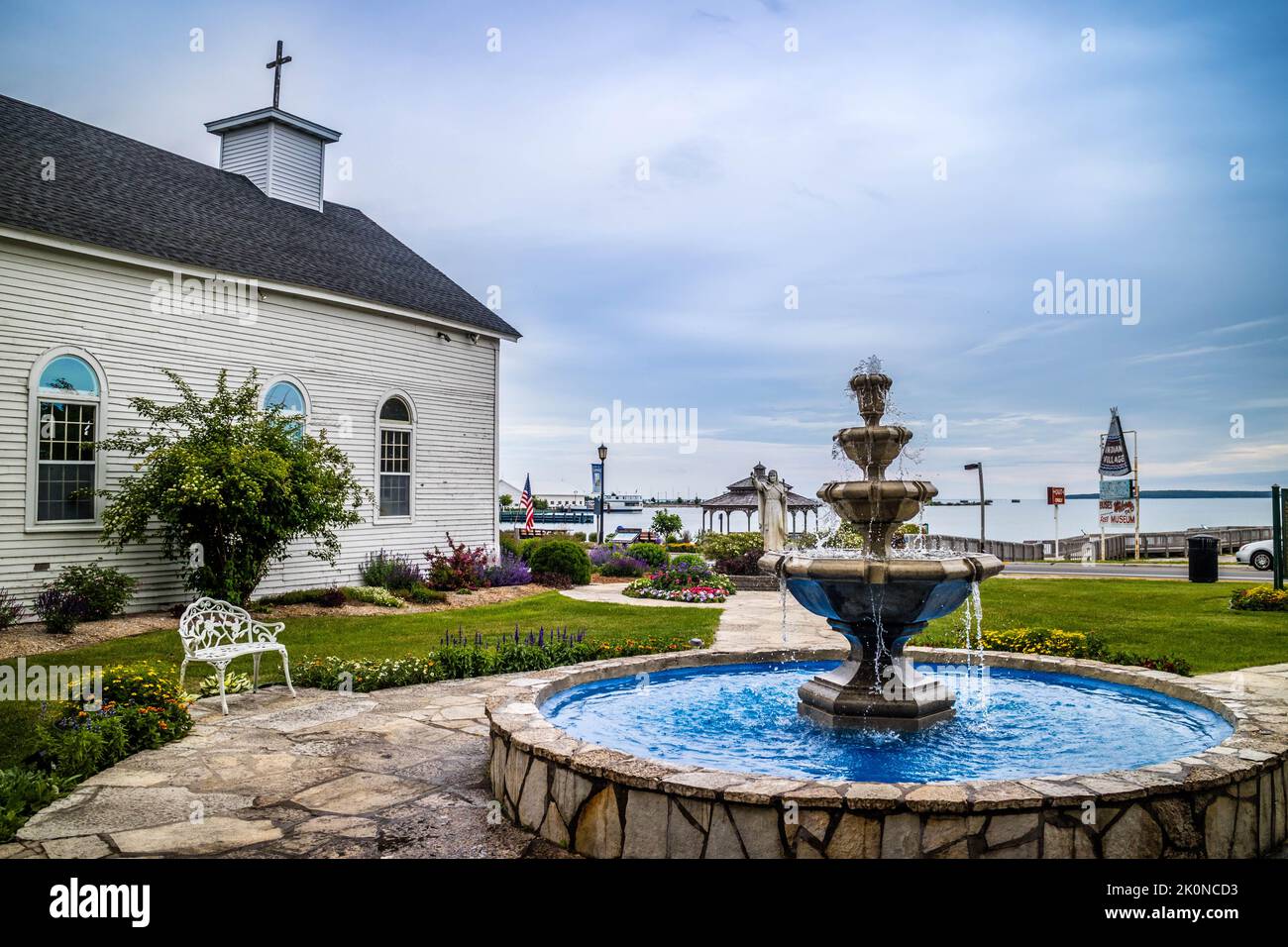 Ein klassisches öffentliches Museum in Mackinac Island, Michigan Stockfoto