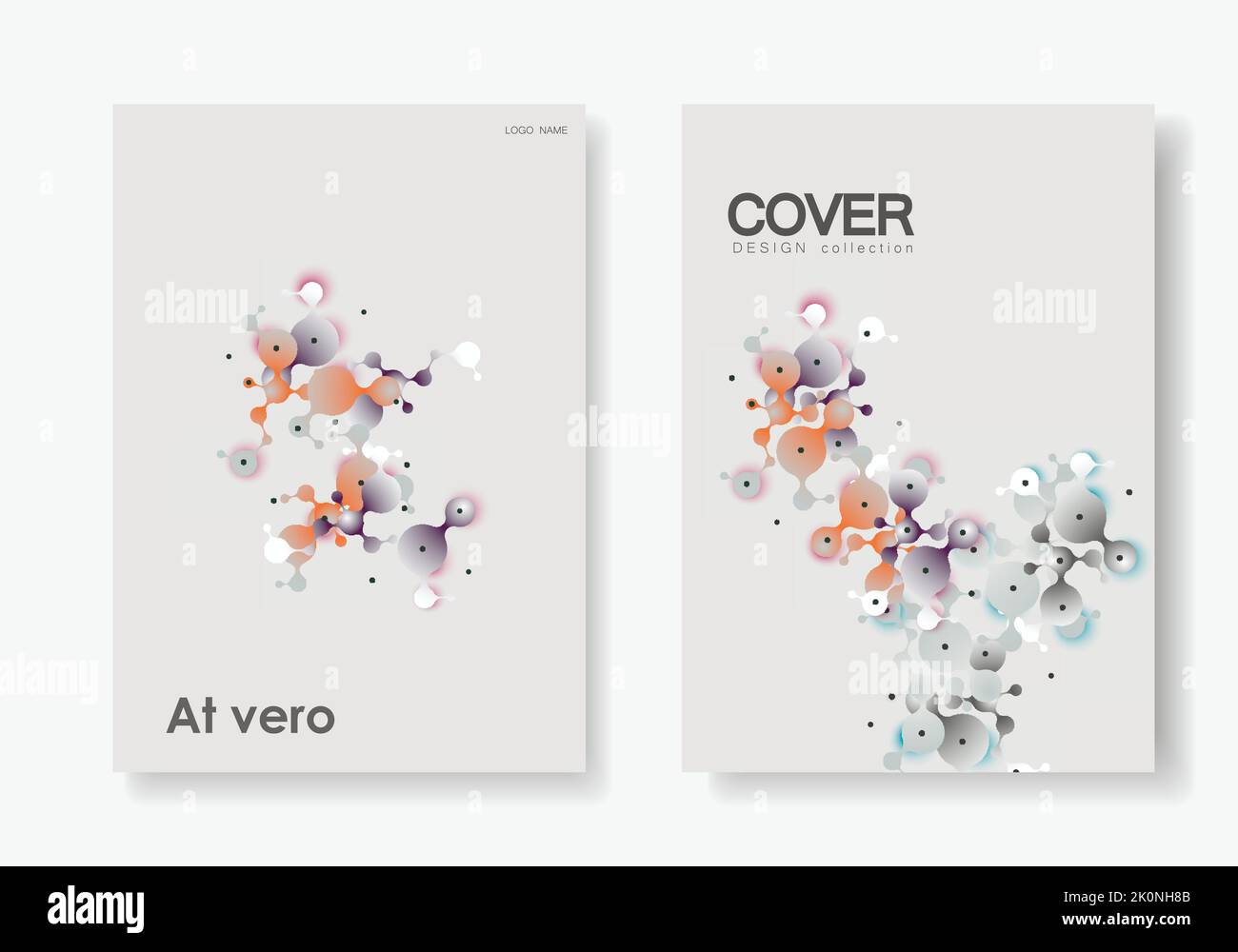 Abstrakter Vektorhintergrund. Design molekularer medizinischer Atoms. Wissenschaft Medizin Illustration Konzept Stock Vektor
