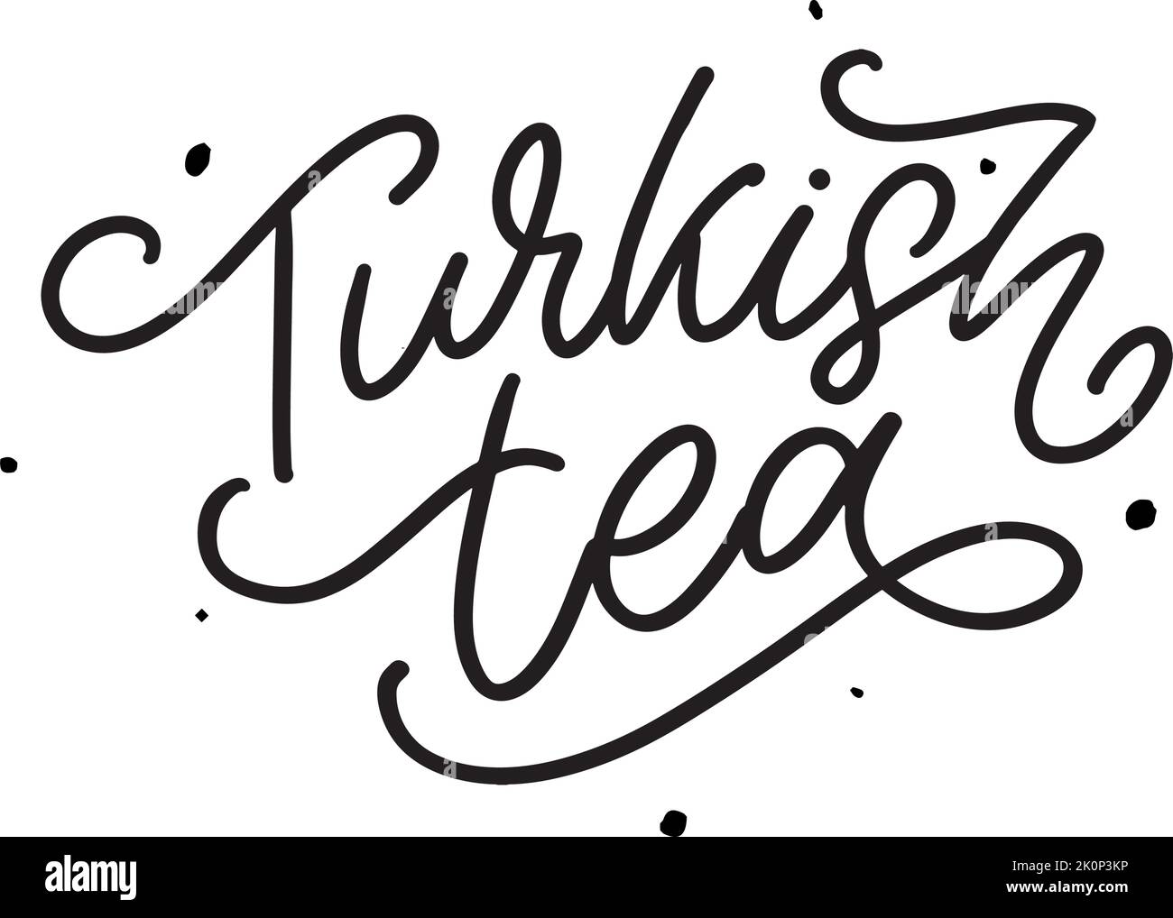 Türkische Traditionen der Teezeremonie. Teezeit. Dekorative Elemente für Ihr Design. Vektor-Illustration mit orientalischen Tasse Stock Vektor