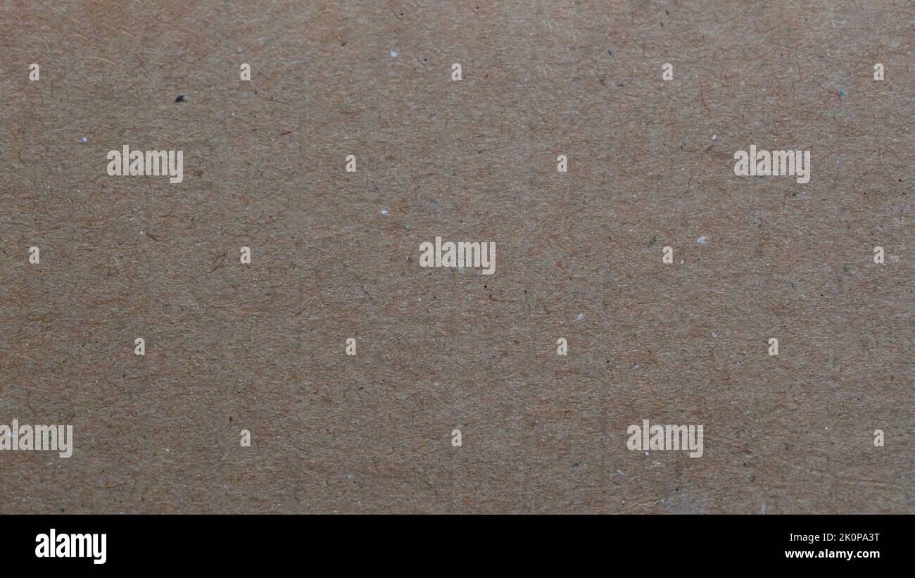 Braune Papierstruktur, Kartonoberfläche. Natürlicher Hintergrund Stockfoto