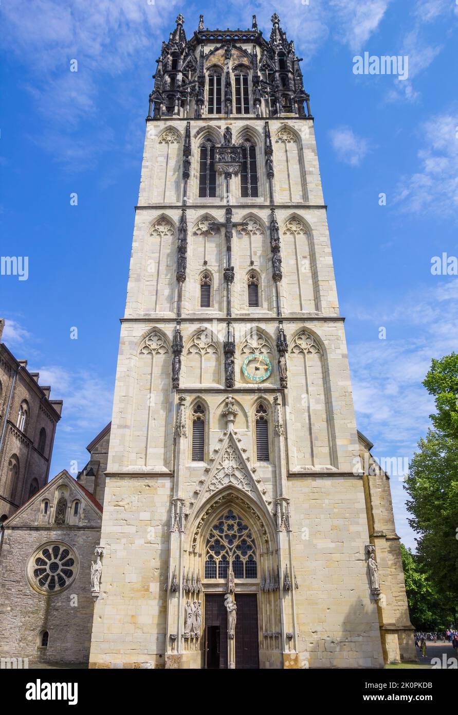 Vor der Liebfrauenkirche in Münster Stockfoto