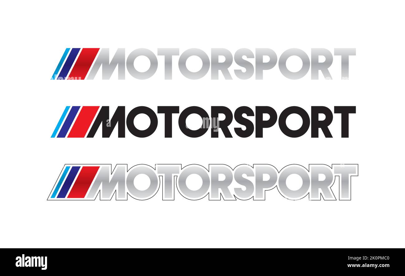 Motorsport Logo Vector Auto Aufkleber Stock Vektor