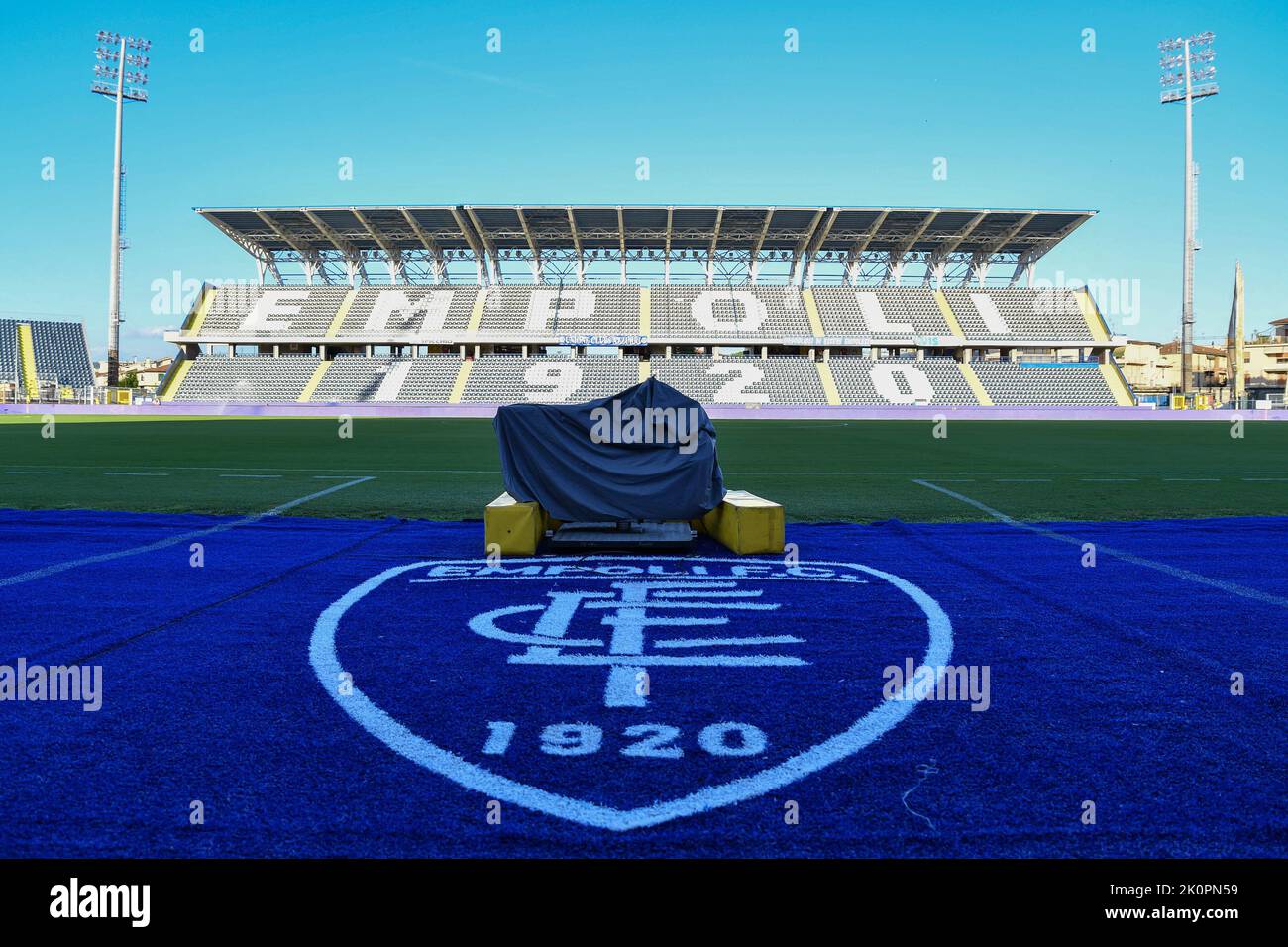 Stadion Carlo Castellani, Empoli, Italien, 12. September 2022, Gesamtansicht des Stadions Carlo Castellani während des FC Empoli vs AS Roma - italienischer Fußball S Stockfoto