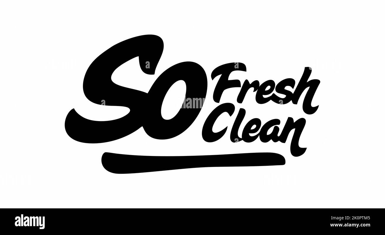 So Fresh So Clean, Auto Aufkleber, Aufkleber, Vinyl, Label Stock Vektor