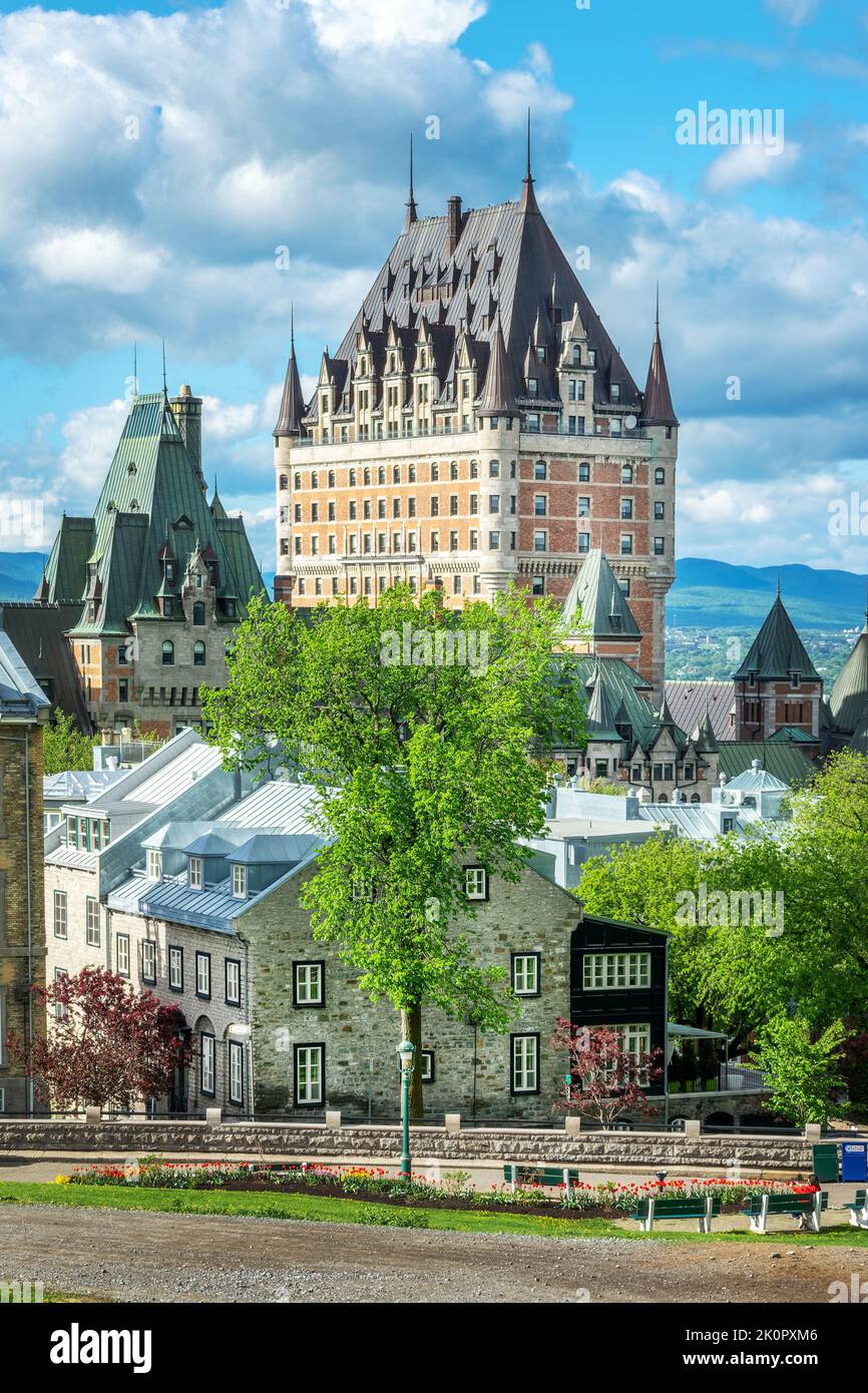 Chateau Frontenac in der Oberstadt von Old Quebec, Kanada Stockfoto Chateau Frontenac in der Oberstadt von Old Quebec, Kanada Stockfoto