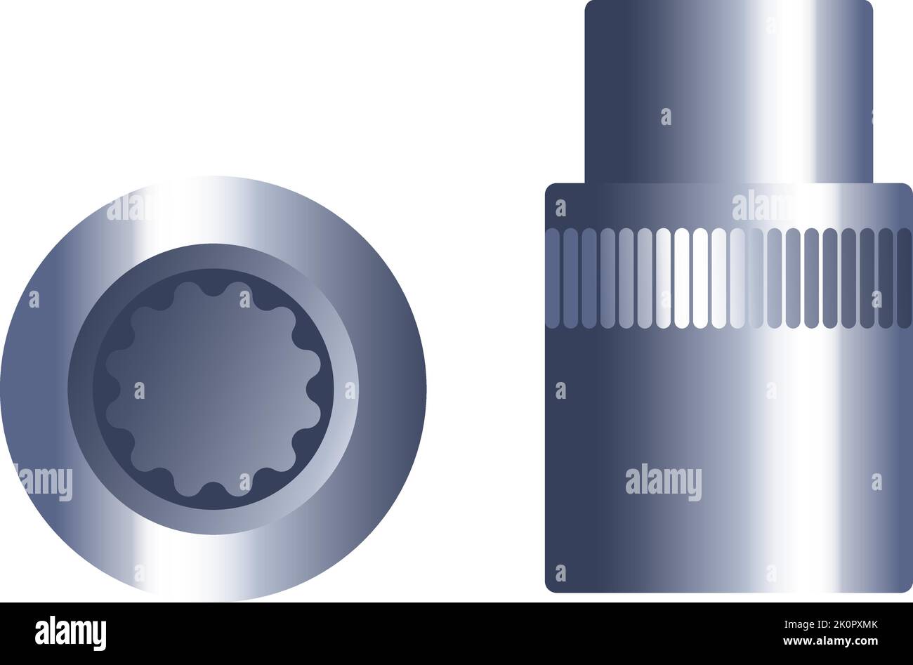 Werkzeuge und Instrument, Handyman Kit Box Detail Stock Vektor