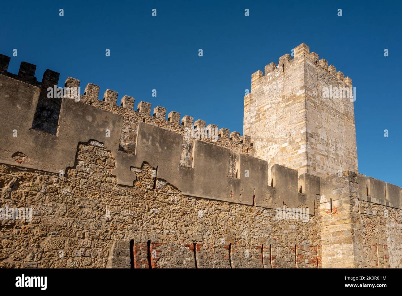 Lissabon, September 9. 2022: Das Castelo de São Jorge in Lissabon, der Hauptstadt Portugals Stockfoto