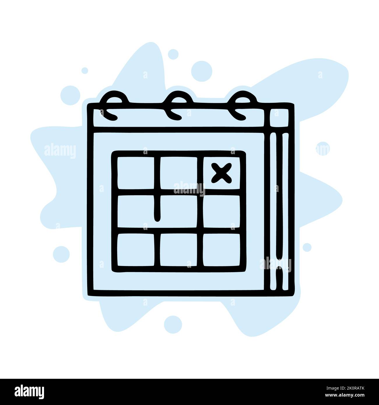 Kalender-Symbol isoliert auf weißem Hintergrund aus Feier Sammlung. Kalender-Symbol trendy und moderne Kalender-Symbol für Logo, Web, App, UI. Calend Stockfoto