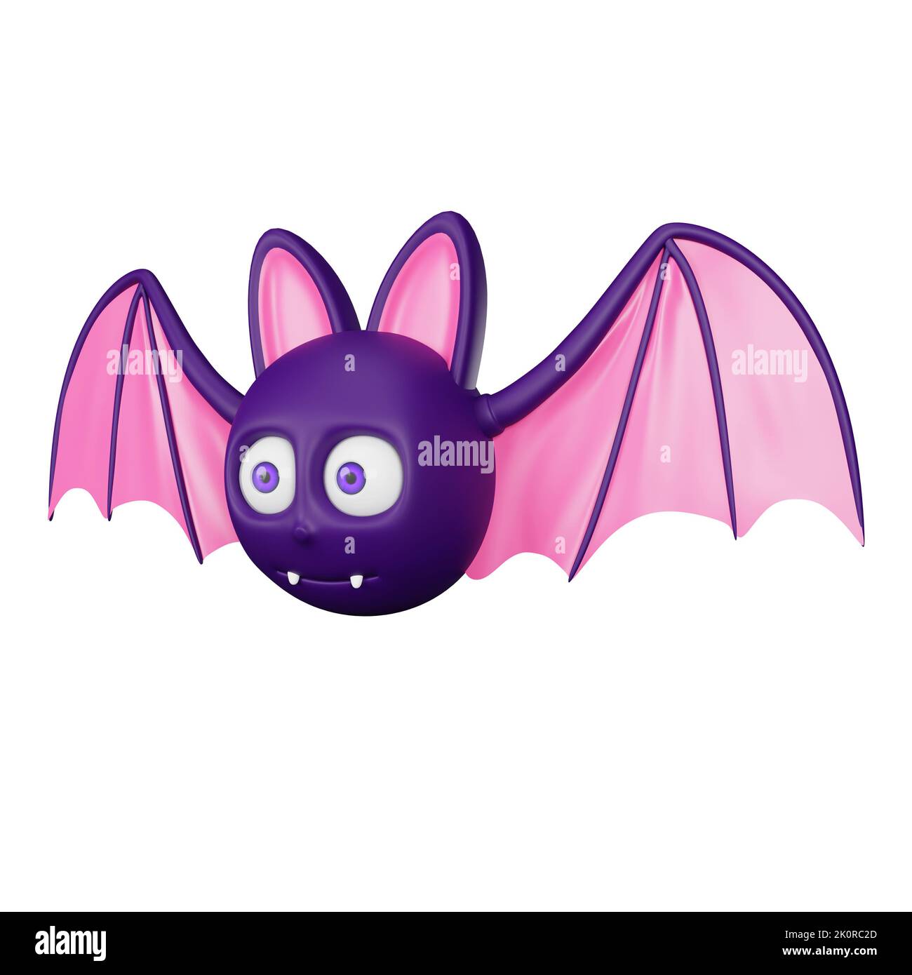 3D Rendering von Fledermaus halloween-Symbol Stockfoto