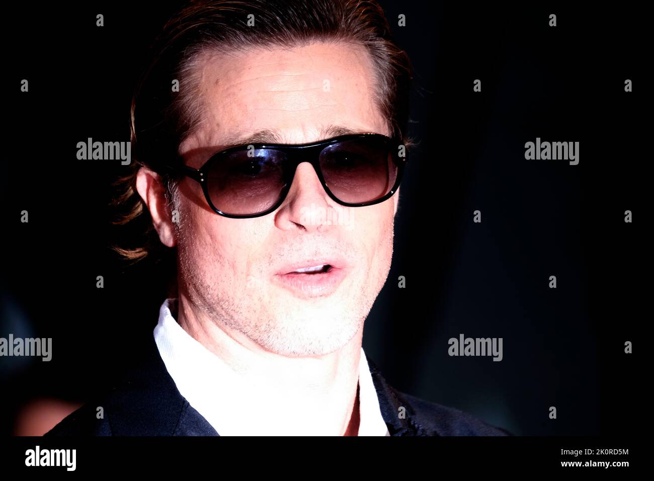 Der amerikanische Schauspieler Brad Pitt bei den Internationalen Filmfestspielen von Venedig 79 2022. Blonder Roter Teppich. Venedig, Italien, 8.. September 2022 Stockfoto