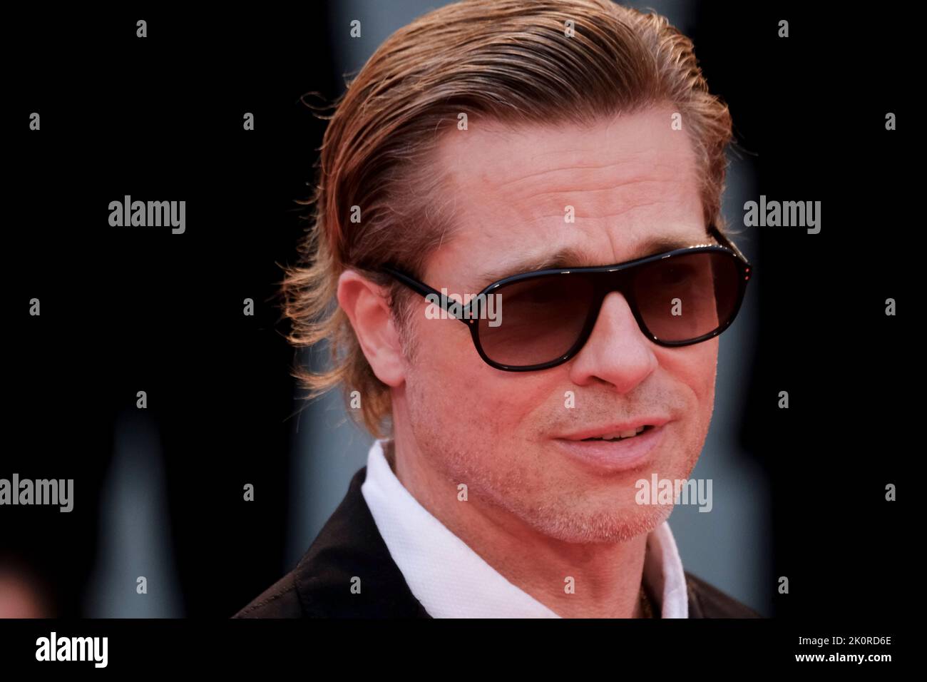 Der amerikanische Schauspieler Brad Pitt bei den Internationalen Filmfestspielen von Venedig 79 2022. Blonder Roter Teppich. Venedig, Italien, 8.. September 2022 Stockfoto