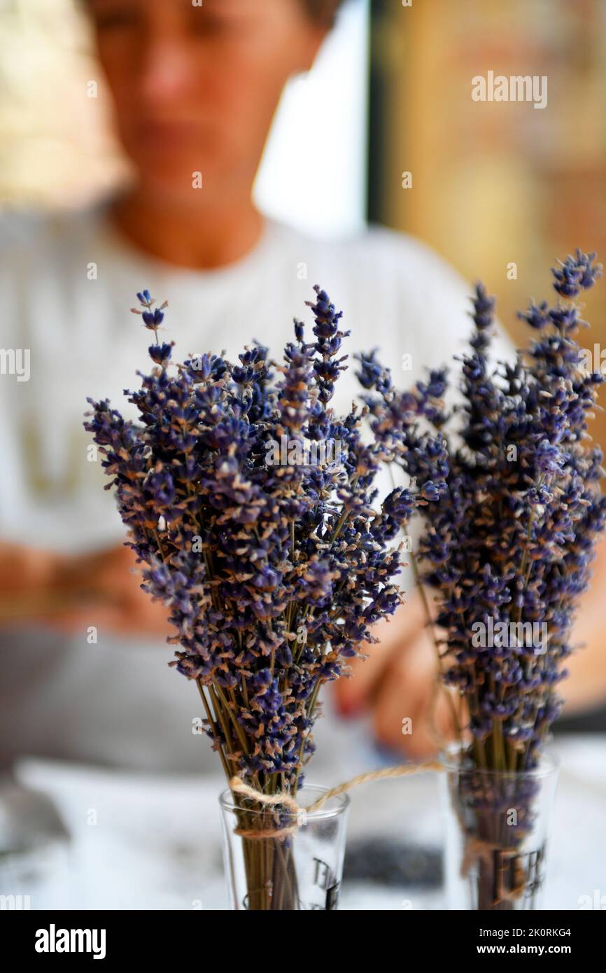 Sonnengetrocknetem Lavendel Stockfoto