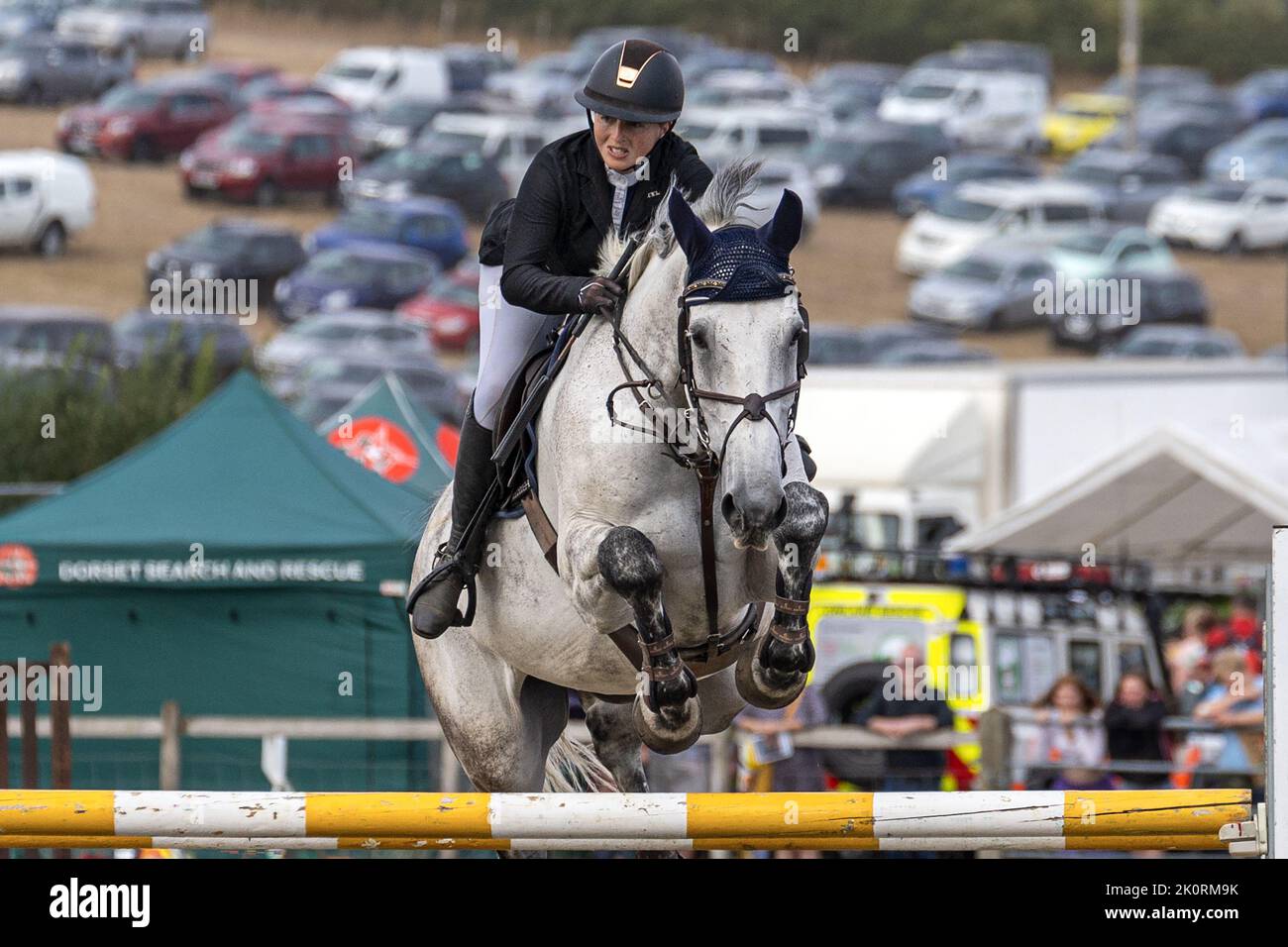 Horse Jumping, Dorset County Show 2022, Dorset, Großbritannien Stockfoto