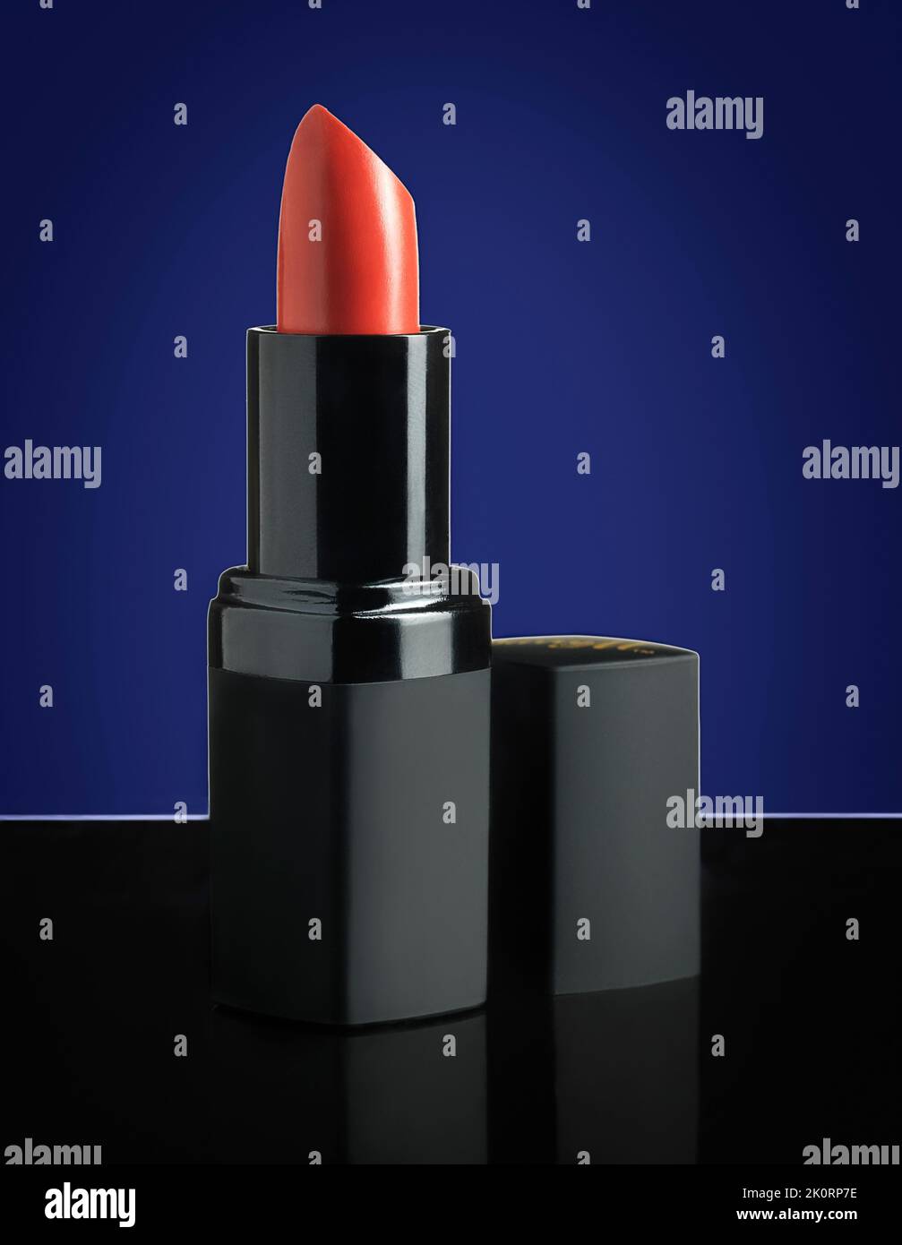 Stillleben Bild von Lippenstift Make-up. Stockfoto