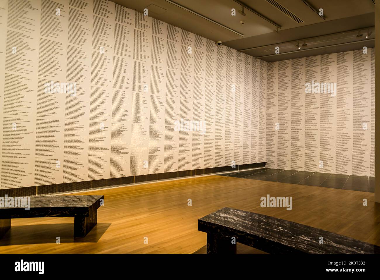 Arbeit von Jenny Holzer, hier Ausstellung, Wexner Center for the Arts, Columbus, Ohio, USA Stockfoto