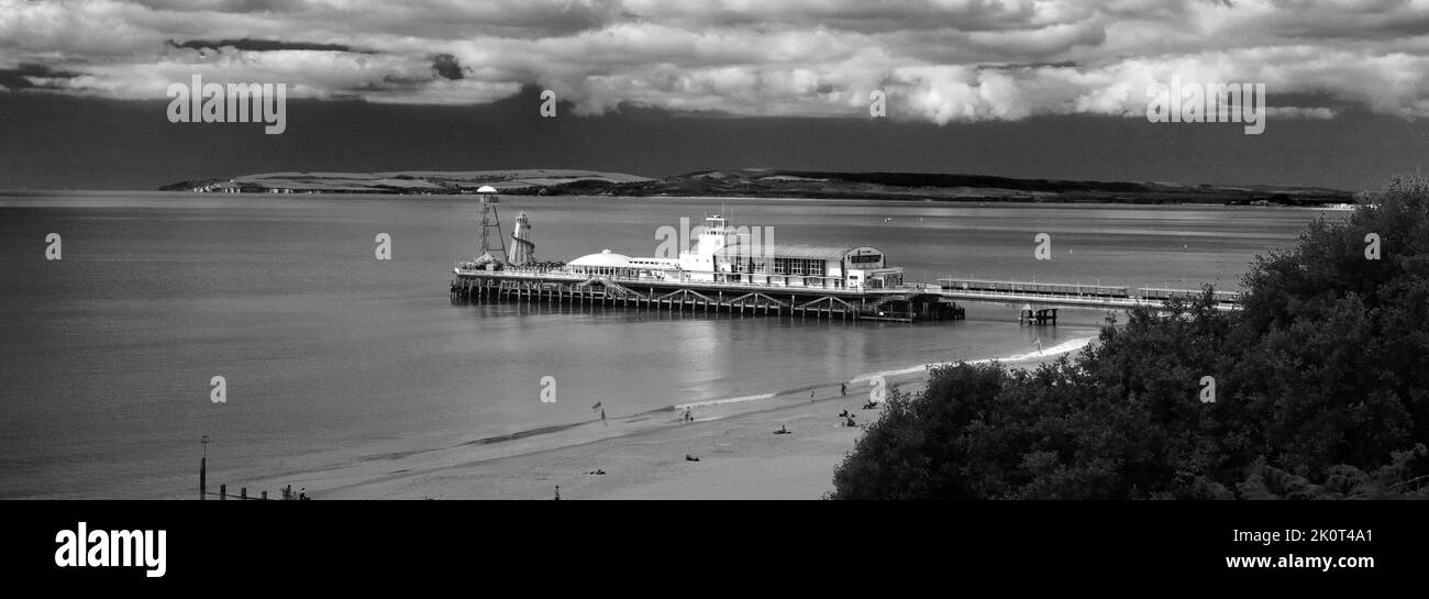 Sommer Blick auf Bournemouth Stadt Pier, Dorset, England, Großbritannien Stockfoto