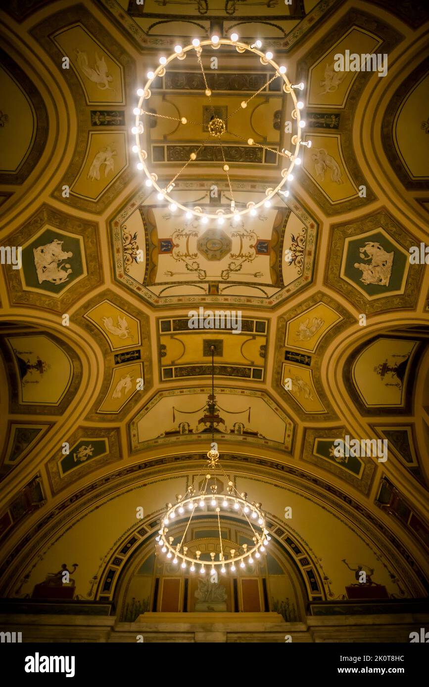 Die Haupthalle des Detroit Institut der Künste (DIA), Detroit, Michigan, USA Stockfoto