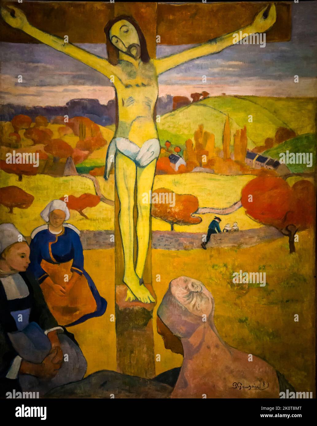 Paul Gaugin Paintings Spirit of the Dead Watching and the Yellow Christ, Detroit Institute of Arts, (DIA), Detroit, Michigan, USA Stockfoto