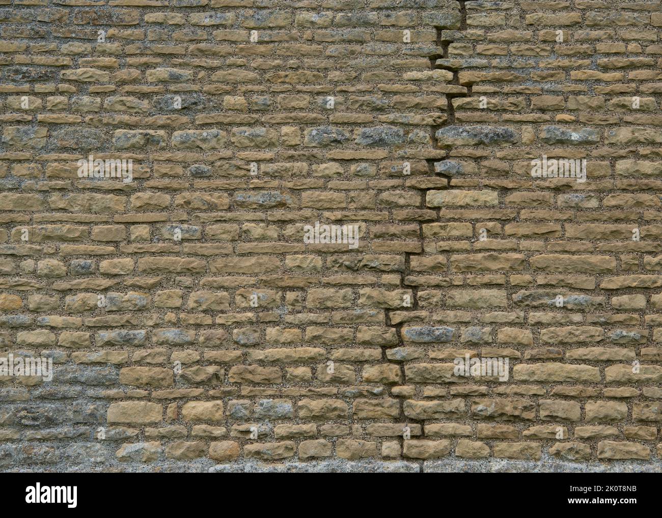 Rissige Wand Stockfoto