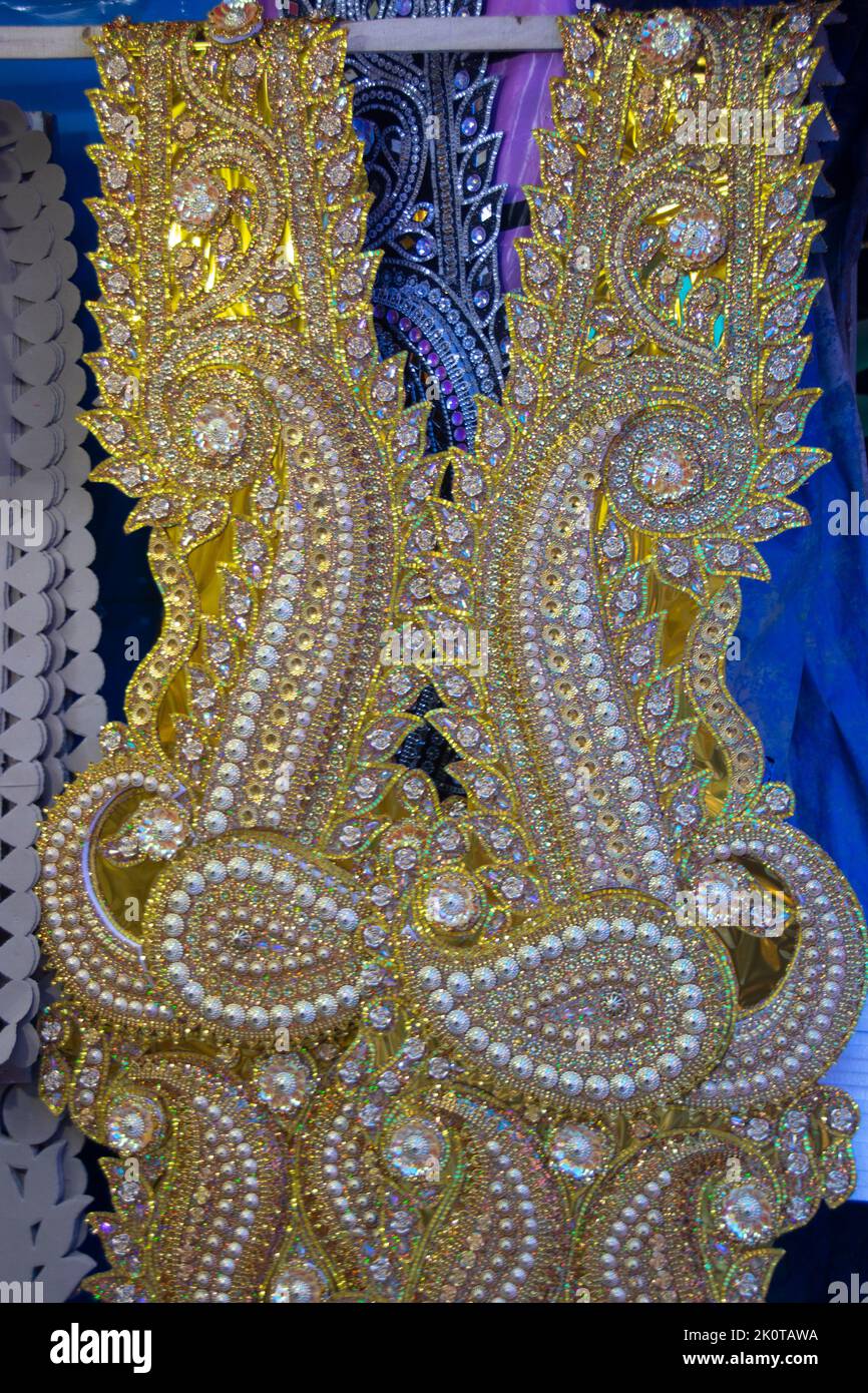 Ornamente zur Herstellung von durga Idol verwendet Stockfoto