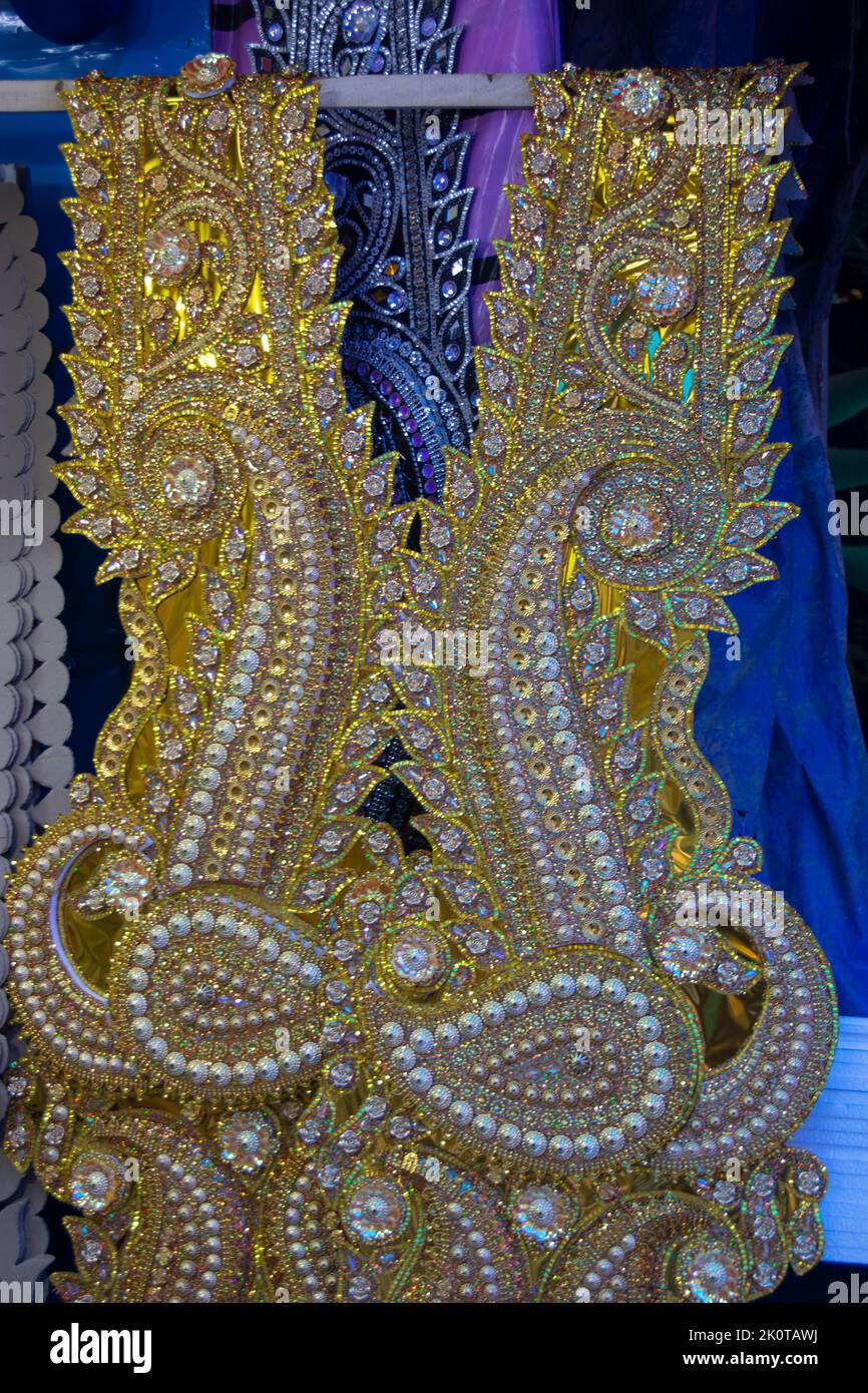 Ornamente zur Herstellung von durga Idol verwendet Stockfoto