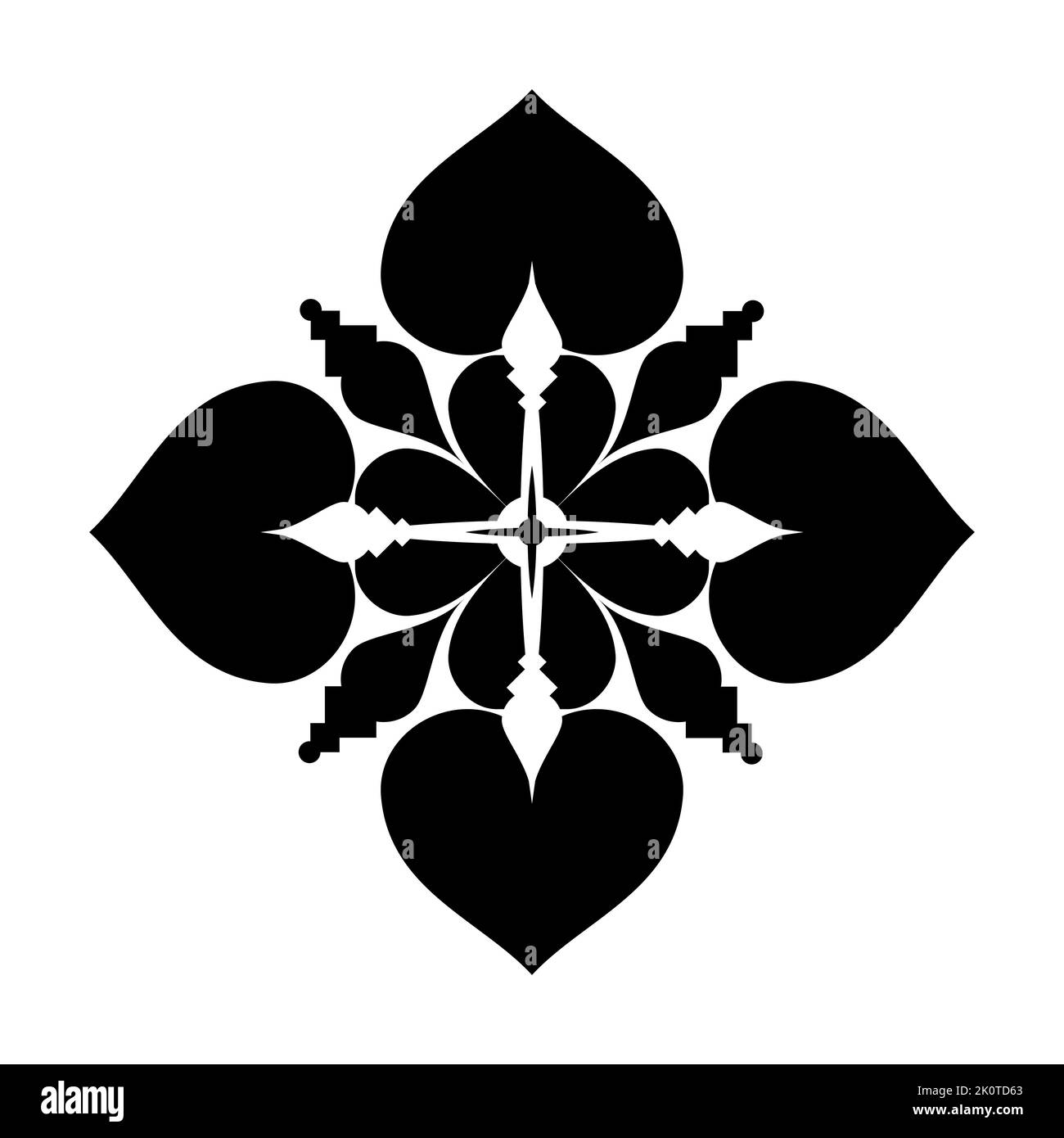 Dayak Etnik Illustration Designvorlage Stock Vektor