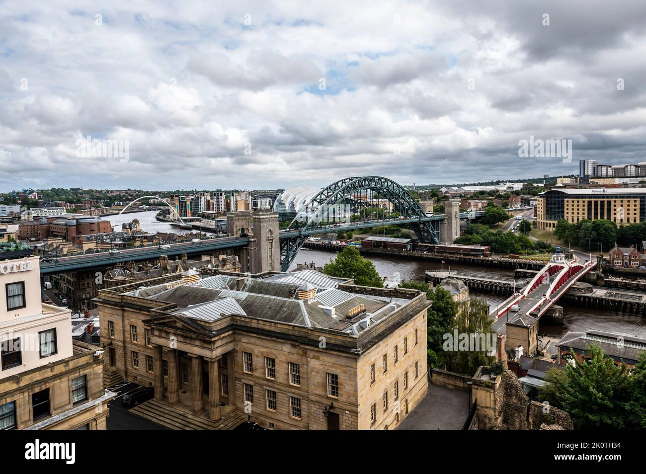 3 Brücken über den Tyne in Newcastle Stockfoto