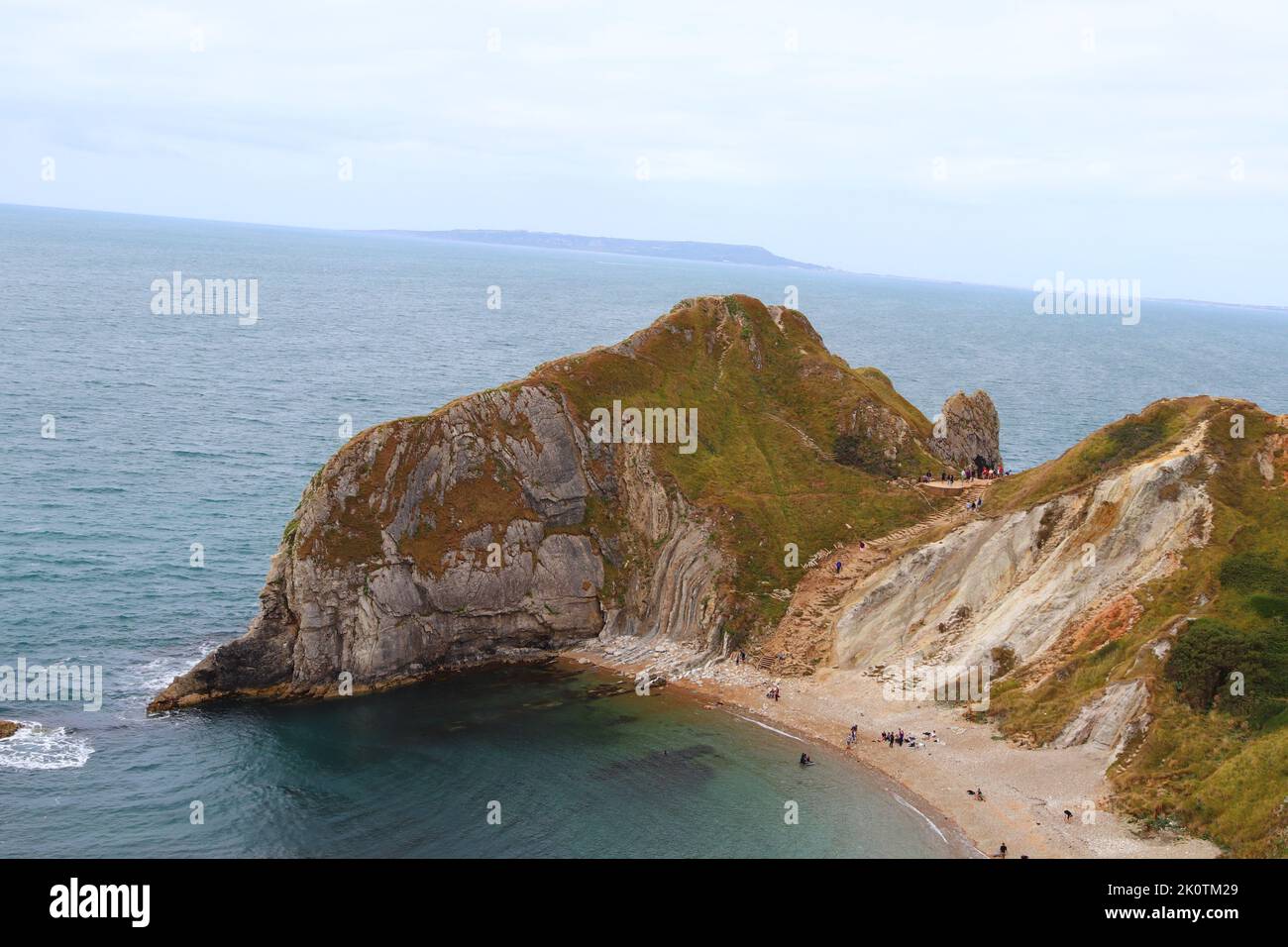 Eine Luftaufnahme von man O'war Beach Stockfoto