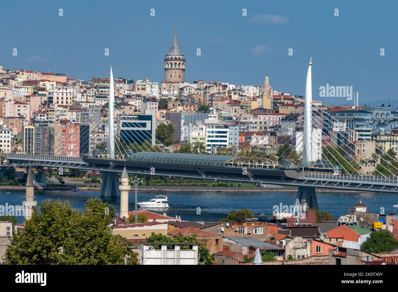 Golden Horn(Haliç) in Istanbul, Türkei Stockfoto