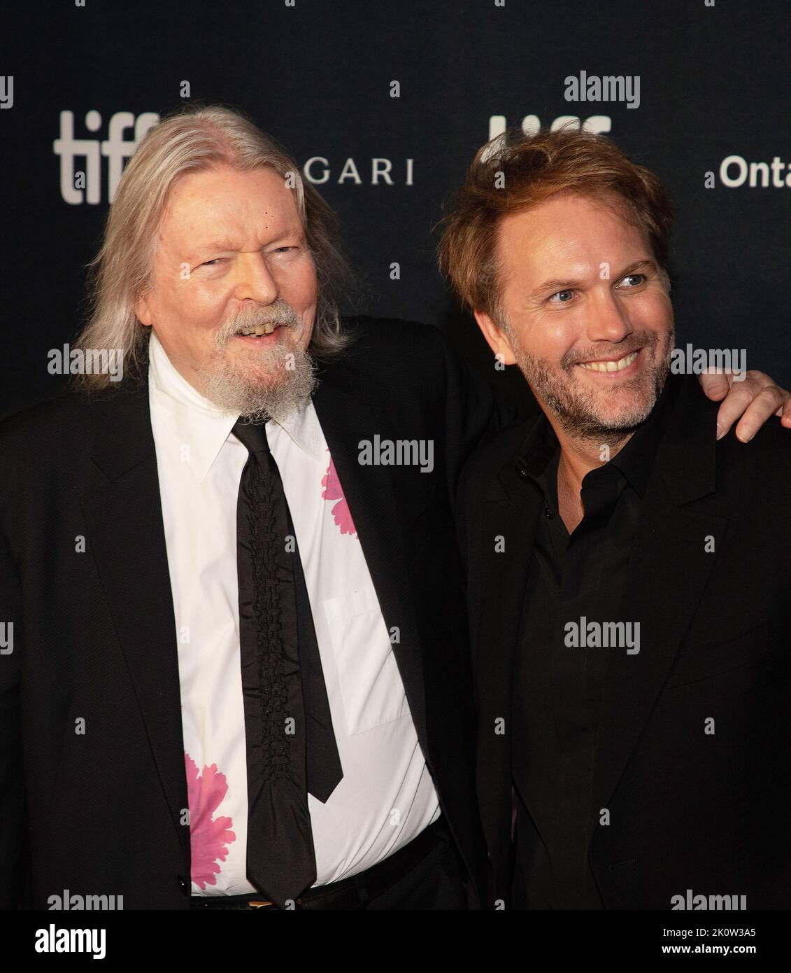 Christopher Hampton und Florian Zeller besuchen die Premiere von „The Son“ während des Toronto International Film Festival 2022 in der Roy Thomson Hall am 12. September 2022 in Toronto, Ontario. Foto: PICJER/imageSPACE/MediaPunch Stockfoto