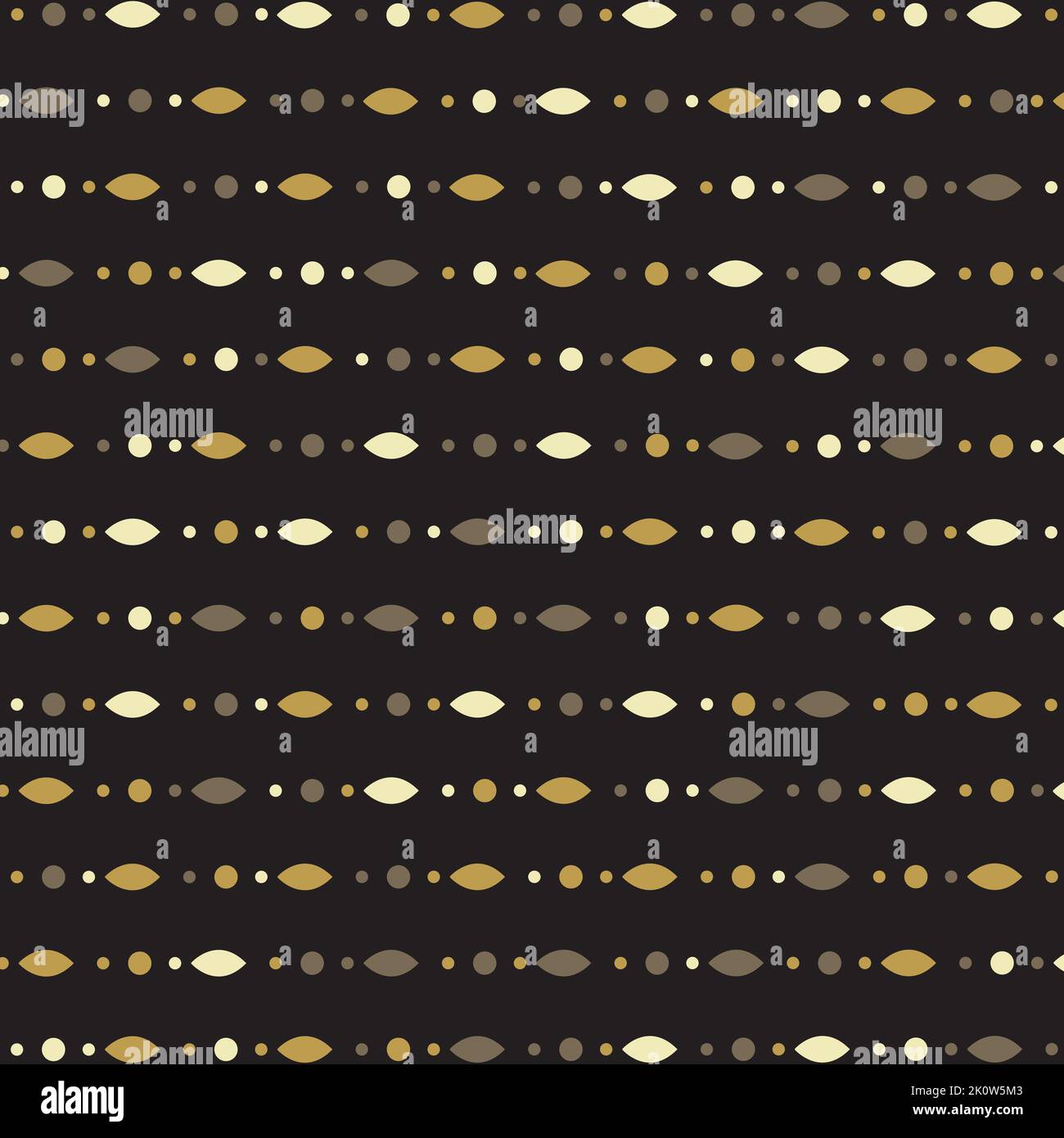 Boho Stil Tribal Aztec Gold Schwarzes Muster Stock Vektor