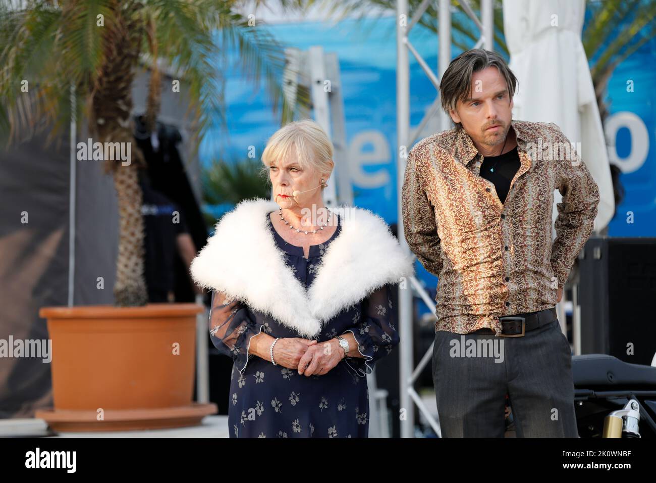 Dagmar Biener und Nils Nelleßen bei der Fotoprobe zum Theaterstück 'Jedermann' auf der
