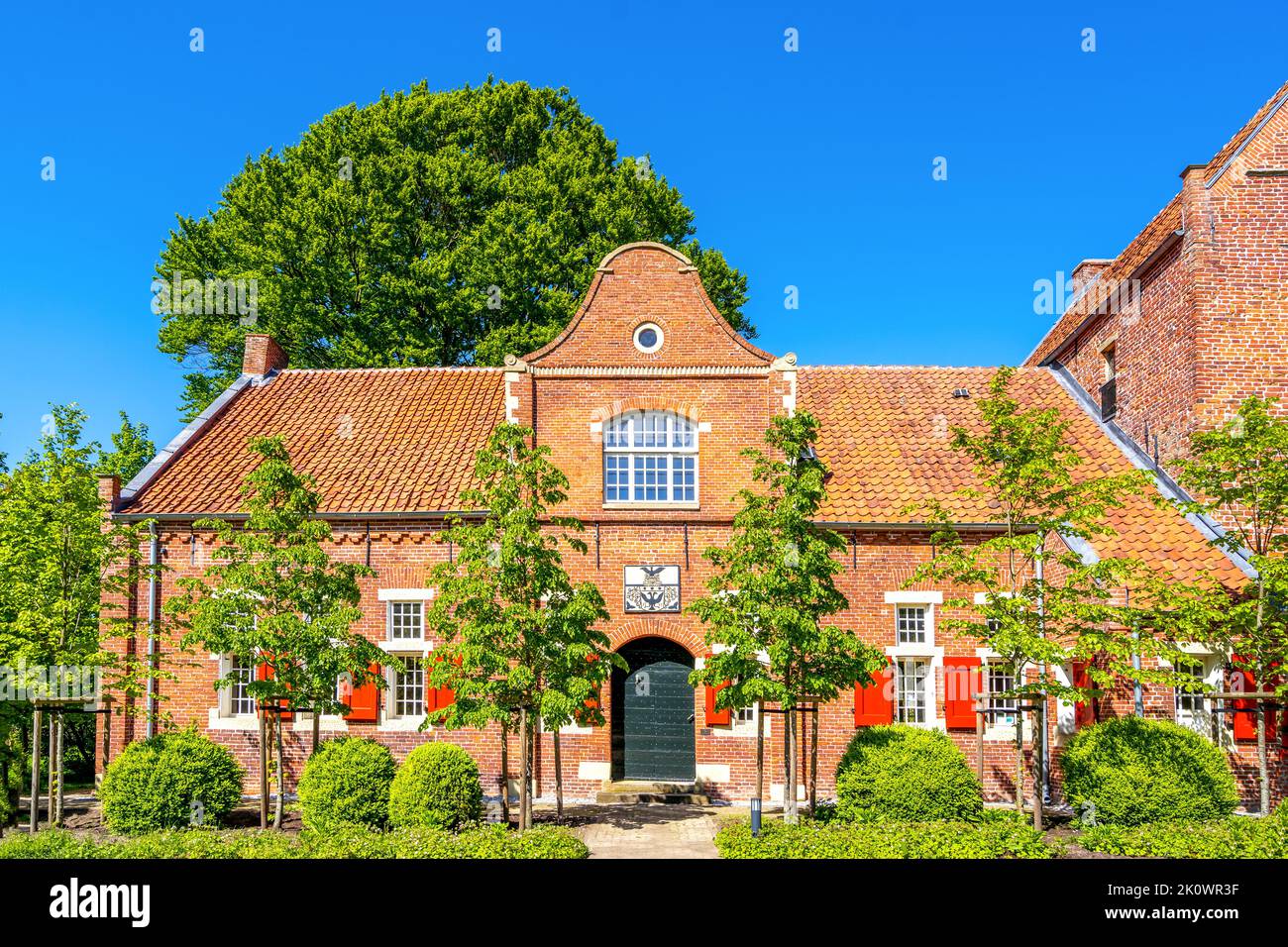 Steinhaus in Bunderhee, Bunde, Niedersachsen, Deutschland Stockfoto