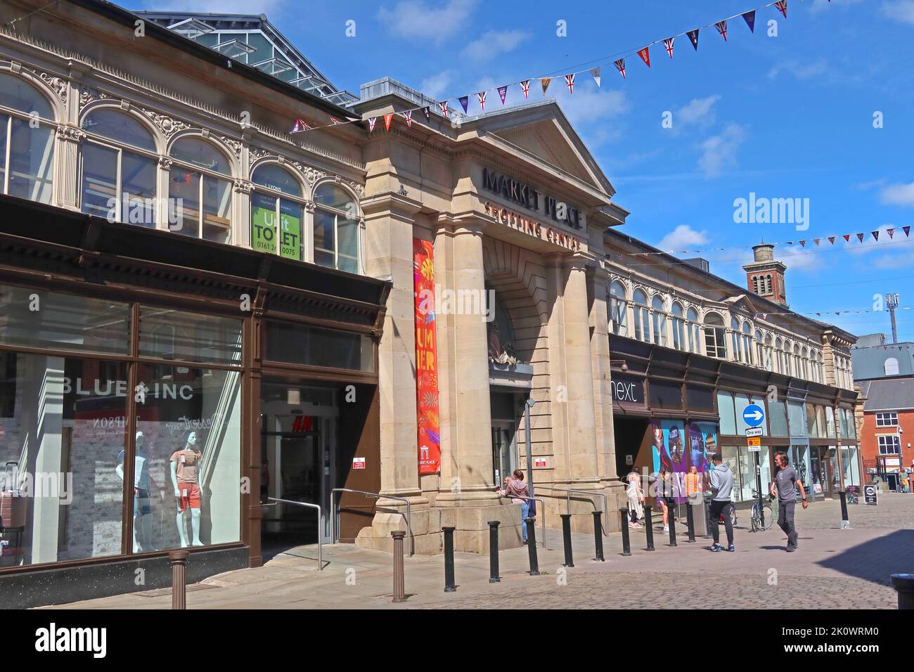 Bolton Hall Market Place Shopping Centre und Cinema Complex, Knowsley Street, Bolton, Greater Manchester, England, UK, BL1 2AR Stockfoto